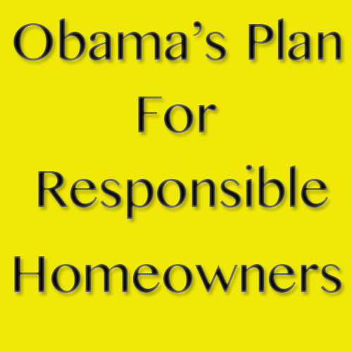 New Homeowner Program Obama