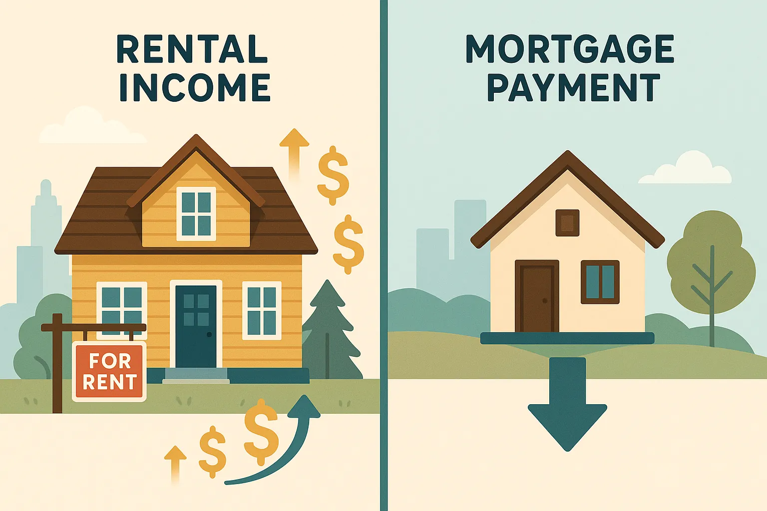 How a DSCR loan for investment properties works, comparing rental income to loan payments