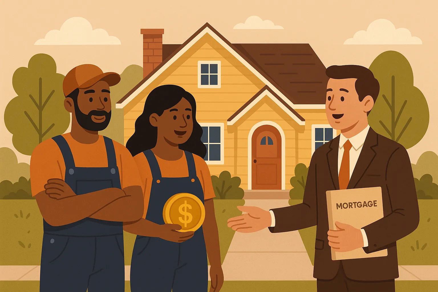 Independent contractor reviewing 1099 income documents to qualify for a Michigan home loan