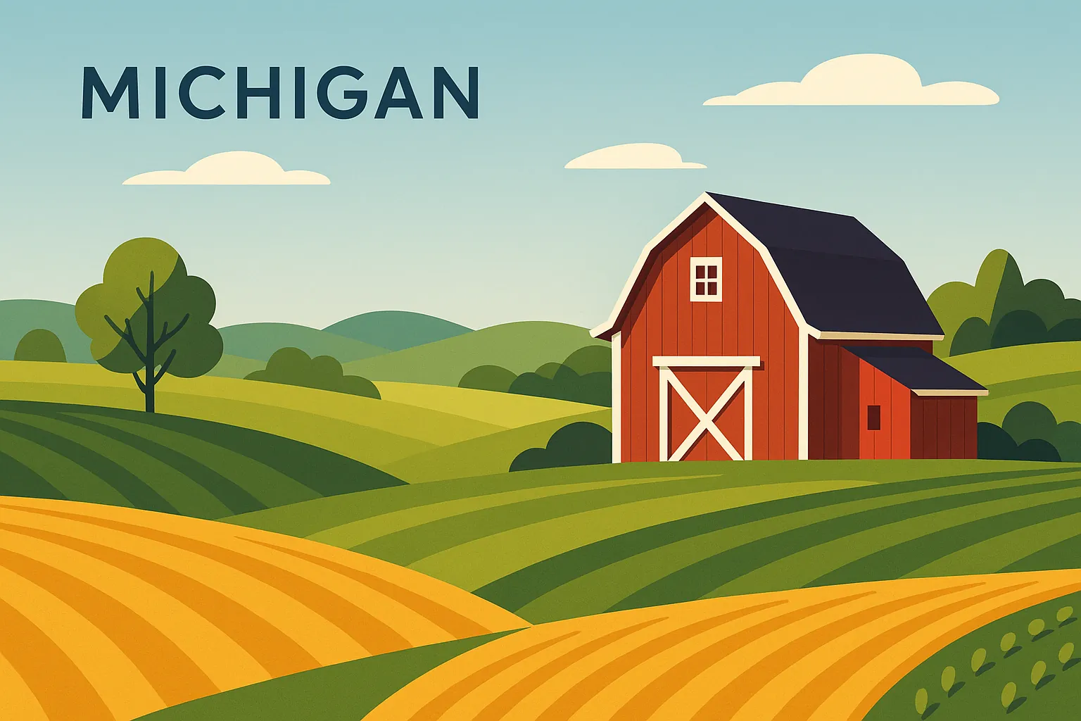 Michigan farm loan financing for hobby and large acreage farmland