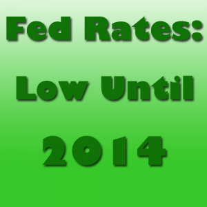 Fed says rates stay low until 2014