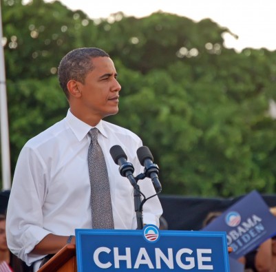 President Obama giving a speech on mortgage stimulus program.
