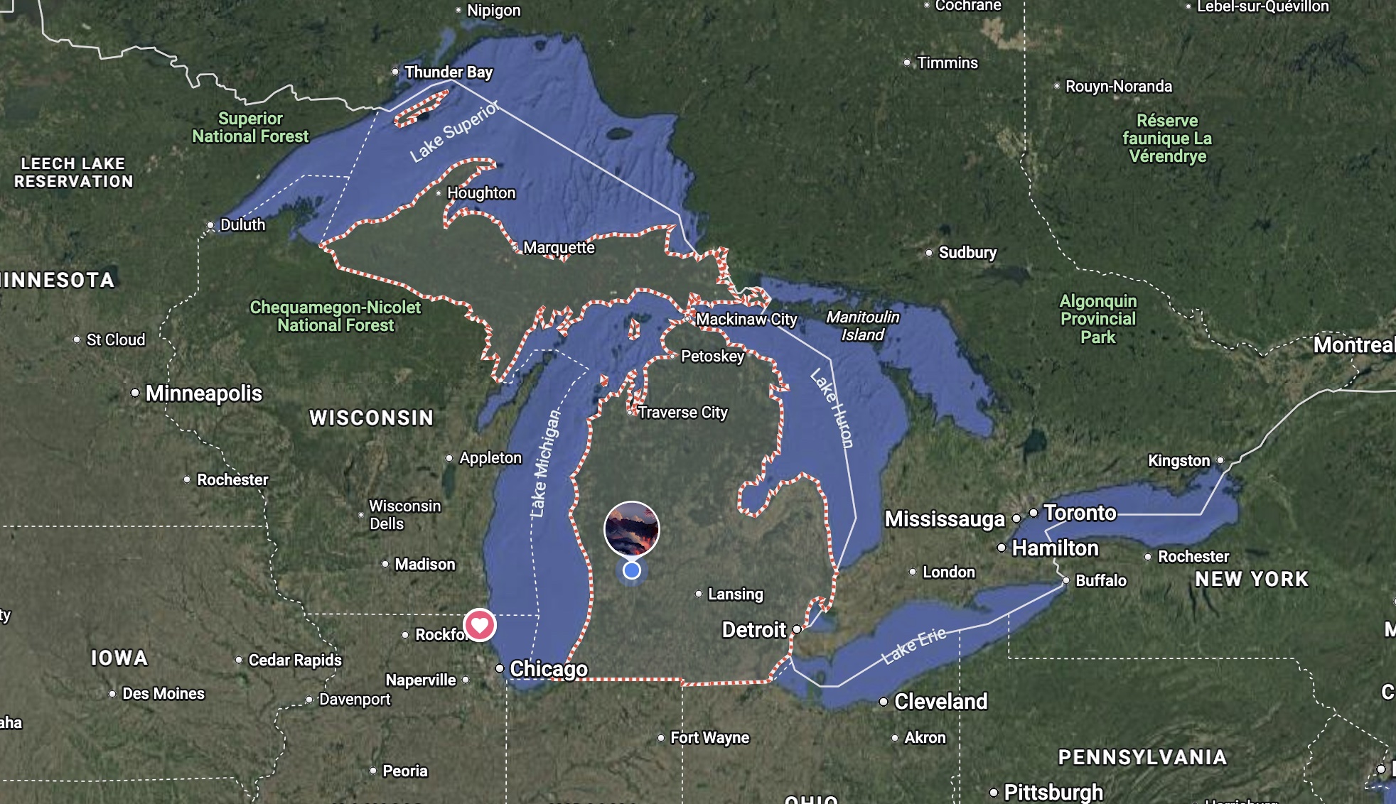 Map of Michigan Counties